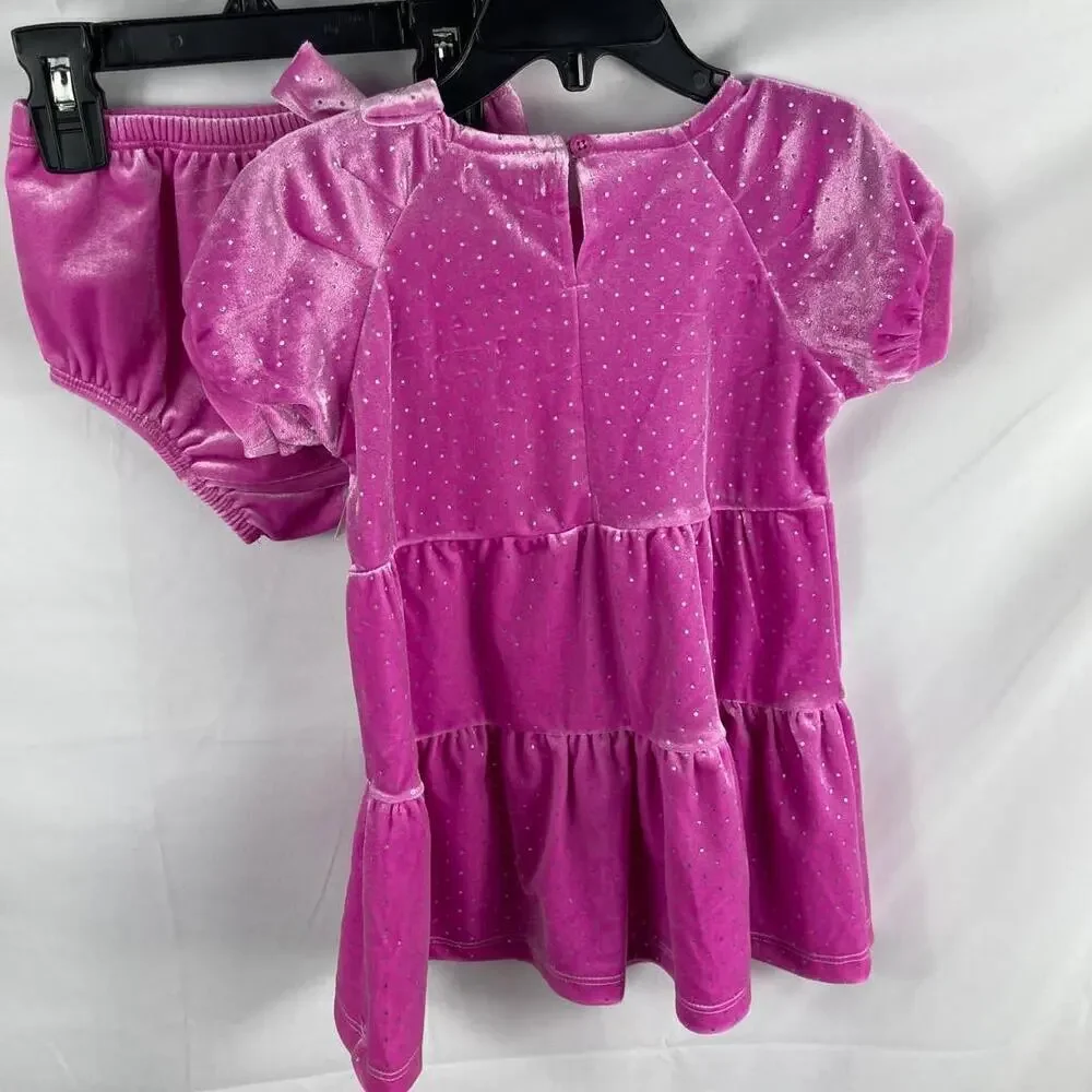 NWT Habitual 2 Piece Holiday Special Event Velvet Dress and bottom 18M